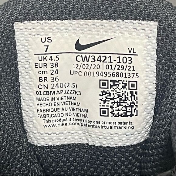 Nike Zoom Winflo 8 CW3421-103 Women's White/Crimson/Purple Running Shoes Size 7 - Picture 7 of 16